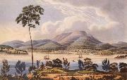 Lycett, Joseph Distant View of Hobart Town,Van Diemen-s Land,from Blufhead oil painting picture wholesale